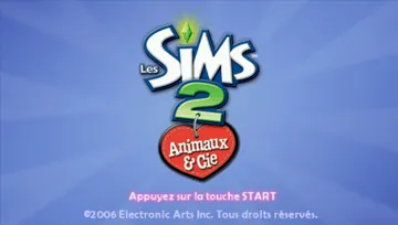 The Sims 2 - Pets (EU) screen shot title